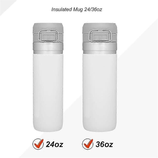 4-delt udskiftningsprop sæt til Stanley Quick Flip Go 24oz 36oz krus i sort