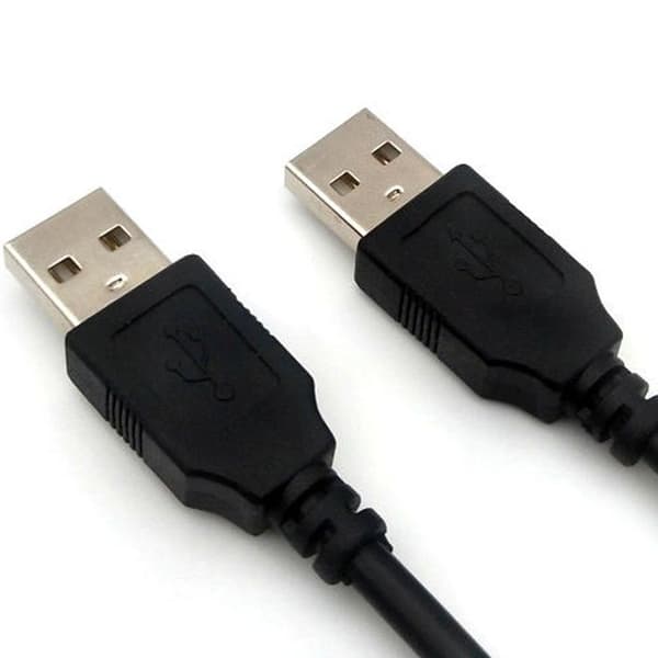 1 skjermet kabel, dobbel USB-kontakt, flat, dataoverføring, anti-interferens, for harddisk og konsoll.