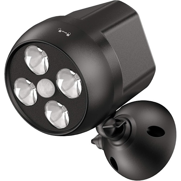 Utendørslys med bevegelsessensor Vanntett, LED flomlys med trådløs sensor, Utendørs sikkerhetslys for trapper 1pc