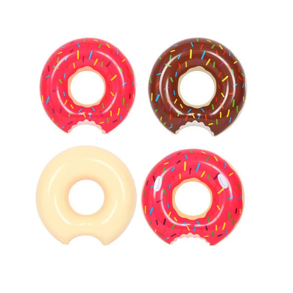 Badering Rosa Donut 107cm Assortert 2stk