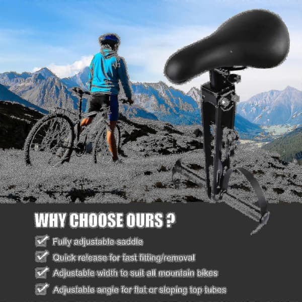 Barncykelsits För Mountainbikes Frammonterade Cykelsitsar Lätt Att Installera För Barn-yvan B
