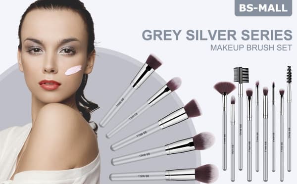 BS04 - BS-MALL 14 stk. eksklusive make-up / makeup børster af bedste kvalitet 150