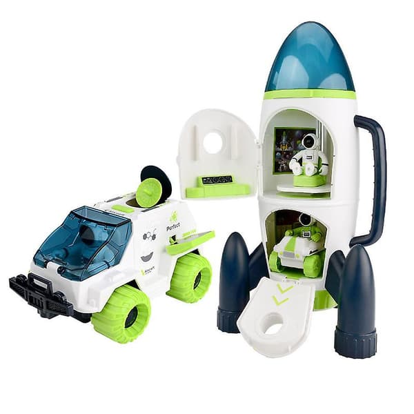 Romrakettleke Astronaut Romskip Leke Tidlig Utdanning Leke Bursdagsgave for Gutter Jenter D