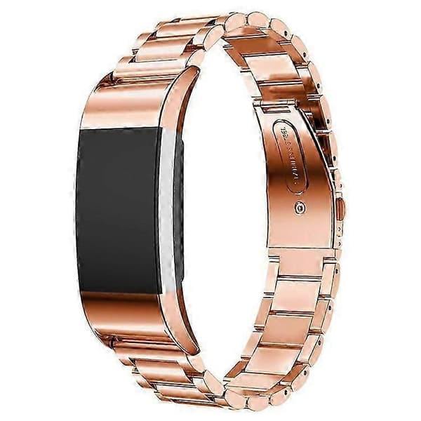 316L Rustfrit Stål Urrem til Fitbit Charge 2 PinkGold