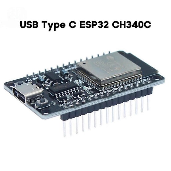ESP32 ESP32-DevKitC-32 Utvecklingskort ESP32 Typ-C USB-drivrutinschip CH340C