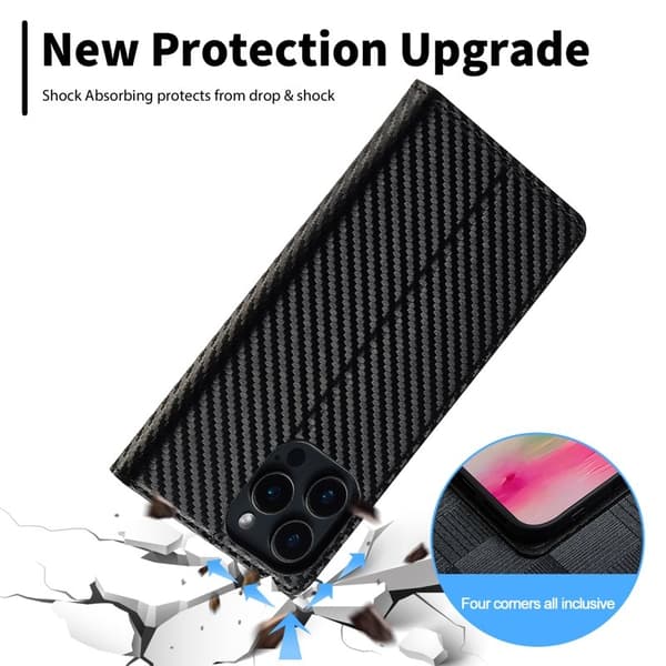 LC.IMEEKE iPhone 16 Pro Max Lommebokveske Kunstskinn - Hvit
