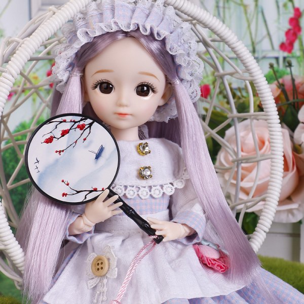 BJD Flera avtagbara leder 30 cm Doll Girl Dress Up Födelsedagspresent leksak K