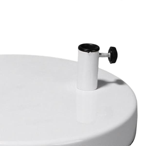 Metallampefod Baseplade Erstatning til Skrivebords-/Bordlampe, Robust Bundtilbehør (FMY) White