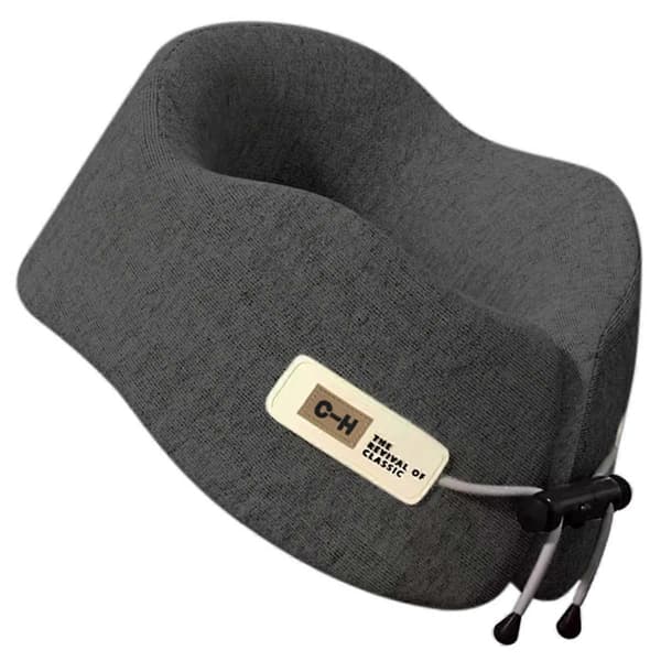 Memory Foam U-formad Kudde Resenackstöd Sovkudde Axelstöd U-kudde Flygresa Nackkudde Ljusgrå