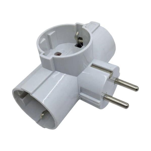 3-veis multi-stikkontakt, strømskinne, trippelpluggadapter