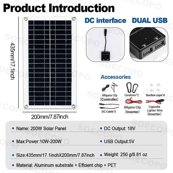 6000W 100A 220V Solcellepanel Kit Komplett Solenergigenerator Hjemmenett SystemAe