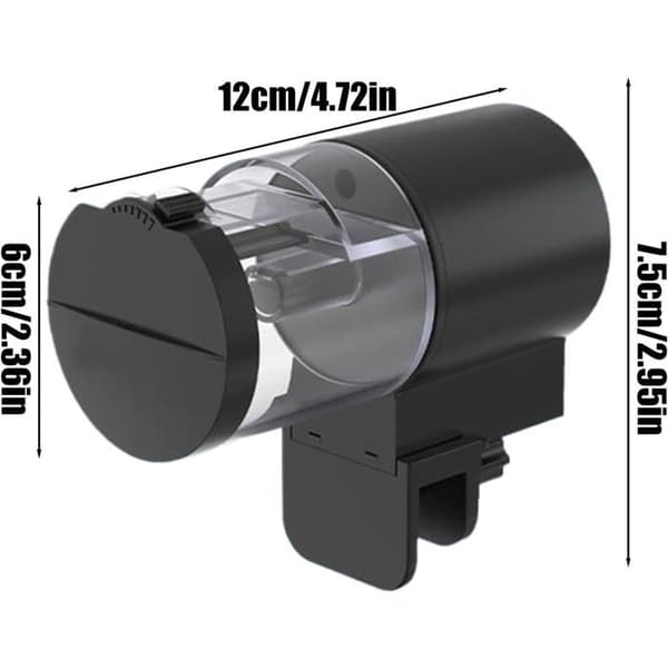Automatisk Akvariefoderautomat - 100 ml Automatisk Fiskefoderdispenser | Foderdispenser