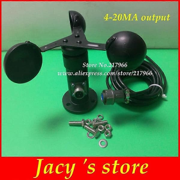 Vindhastighedssensor vindhastighedstransmitter anemometer Aluminiumlegering RS485 Pulscontroller 4-20ma 0-5v 0-10V 3 Cable