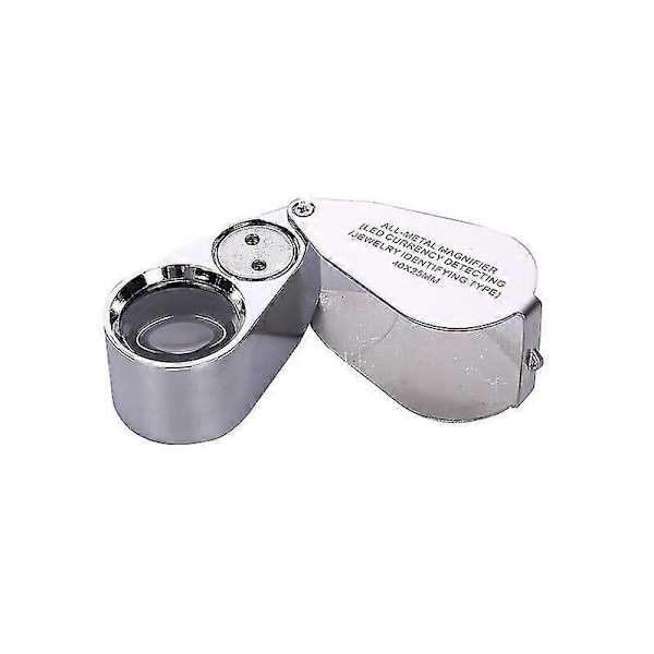 Metall Hopfällbar Lupp För Smycken, X40 Juvelerarelupp, Juvelerarelupp, Botanikerlupp, 40x Lupp, Professionell Juvelerarelupp, 40x Juvelerarelupp, Botan
