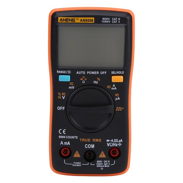 ANENG AN8008 True RMS Digital Multimeter AC DC Spændings Amperemeter Strøm Ohm Meter