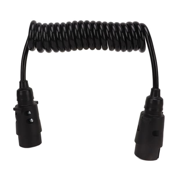 2m Trailer Light Board Extension Cable 7 Pin Plug Socket Adapter for Vehicles Caravans Motorhomes