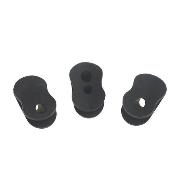 6X for Ninebot MAX G30 Ladeport Støvplugg Gummietui Elektrisk Scooter Vanntett Silikonplugghette Black