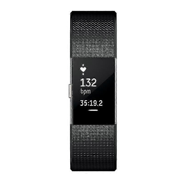 Smartwatch Fitbit Charge 2 Urskive Sort Rem Silikone Fitnessarmbånd