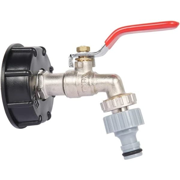 IBC Tank Adapter S60X6 Erstatningsventil Tilkobling 1/2\" Slange