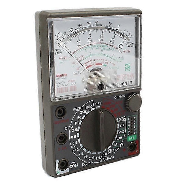 Analog multimeter DE-960TR AC DC Volt Ohm strömtestning Elektrisk Multitester black