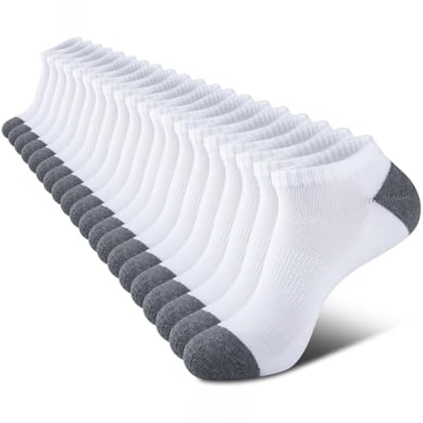 10 paria korkealaatuisia miesten urheilu- ja juoksusukkia kevään ja kesän ulkoiluun, hengittävät lyhyet sukat 10 Grey One Size