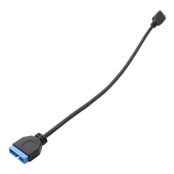 3X USB 3.1 frontpanel-header til USB 3.0 20-bens header forlængerkabel til ASUS bundkort 20 cm Black