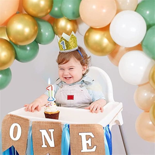 121 bitar Avokado Guldhy Kransbågssats Ballonger Födelsedagsfest Firande Baby Shower Dekorationer