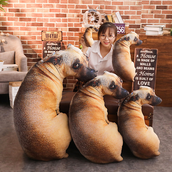 3D Valpeform Pute dekorativt Kastepute Med PP Bomull Inner Home Morsom Tegneserie Plysj Valpe Sofa Sovende Pute cojines 2