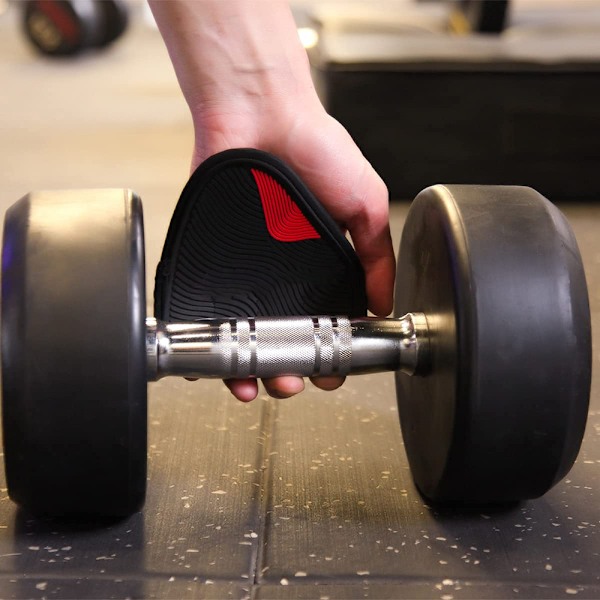 Handflateskydd Gym Fitnesshandskar Halvfinger Lyftning Handflata Hantelgrepp Pads Tyngdlyftning Träningshandske Gym Träning Silicone Cam