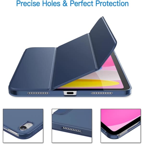 Case for iPad (A16) 11th/10th Generation (2025/2022), Slim Stand Hard Back Case Auto Wake/Sleep Function Dimmig Grön