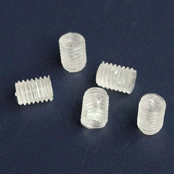 100 st Nylonskruvbultar Spårade Ställskruvar M5*10mm