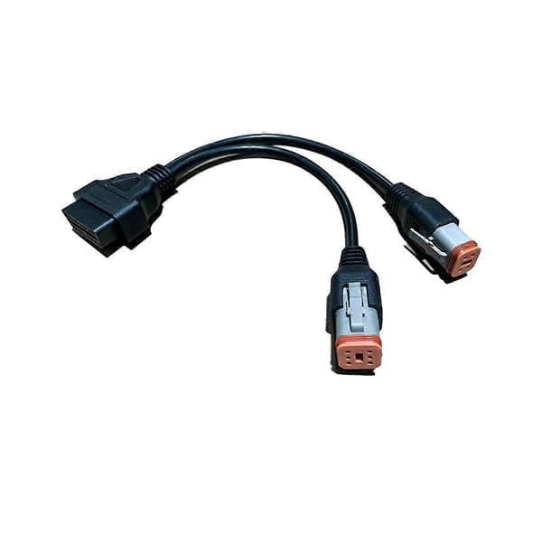 Til motorcykel 6-benet 4-benet til OBD2 16-benet adapter diagnostisk scanner adapter As Shown