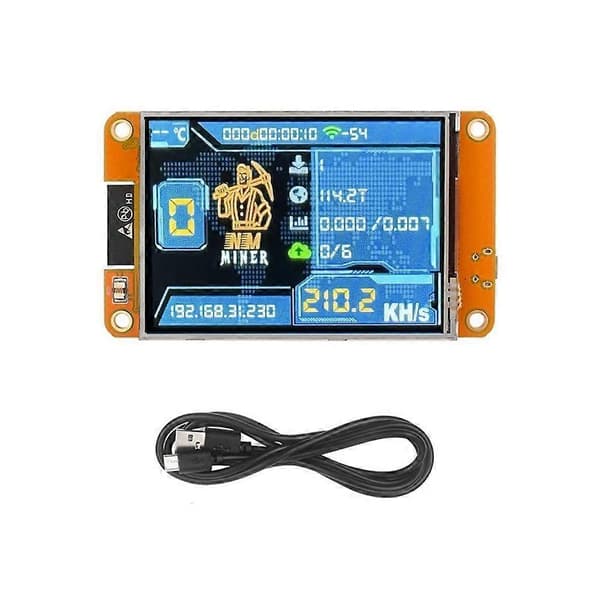 NMMiner NerdMiner 235KH/S Bitcoin Crypto Solo -arpajaislouhija As Shown