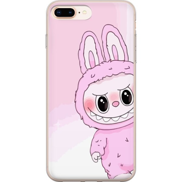 Apple iPhone 8 Plus Läpinäkyvä Suojakuori Labubu Bunny -sarja Gjennomsiktig deksel