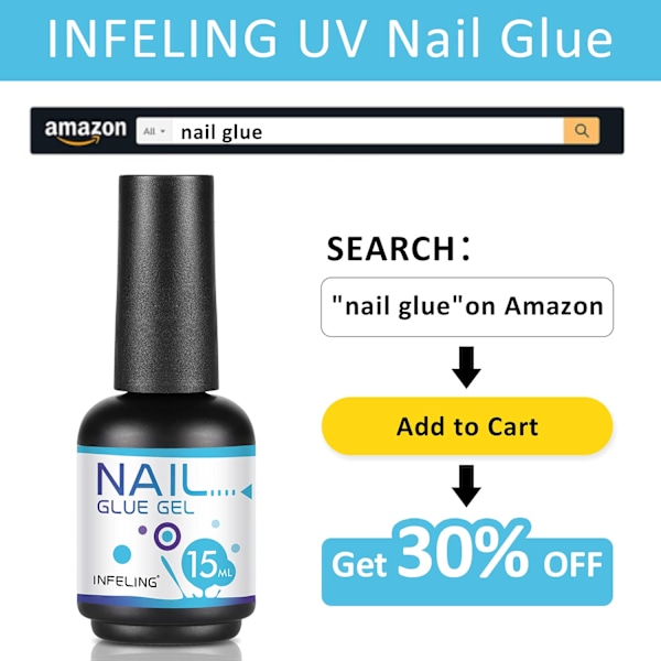 Nagelförlängning nagelbit - transparent makeup
