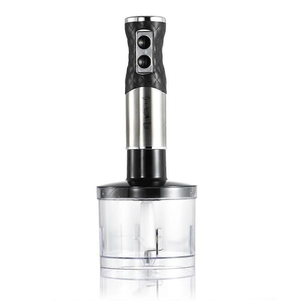 Stavblender, 4 i 1 håndblender, rustfrit stål stav, emulsionsblender med hakker As Shown