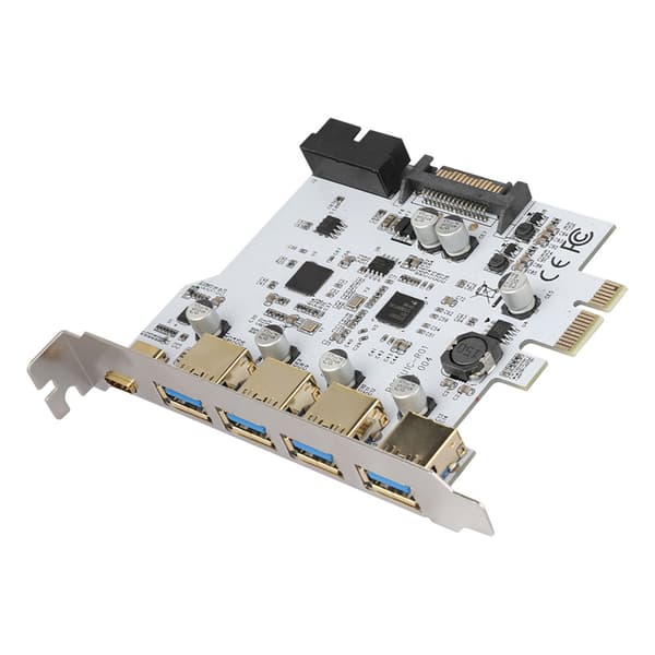 PCI-E–USB 3.0 4-porttinen Type-C-sovitinlaajennuskortti