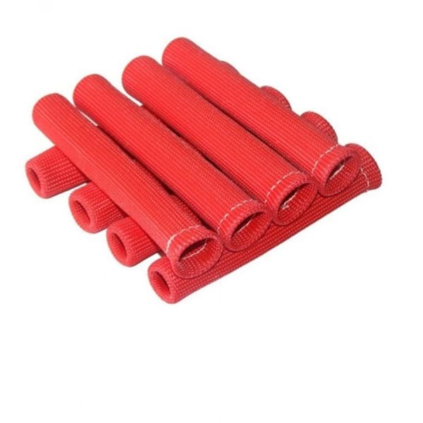 8 stk. termisk ærme, glasfiber, 2500°F modstand, tændrørsbeskyttelse, universal bil lastbil.