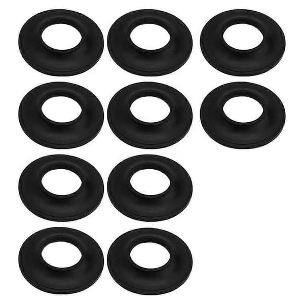 10-pack badkarsproppspackning för pop-up-avloppsenheter, passar Tip Toe-stilproppar Black