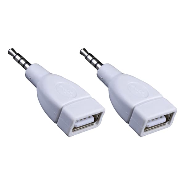 Lydkonverter 3,5 mm AUX Han til USB 2.0 Hun Stik til Musikafspilning 2pc 0.03