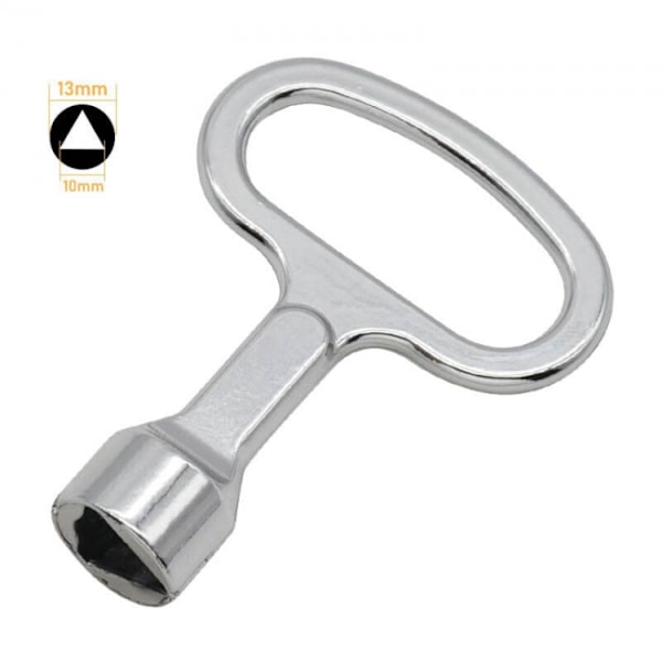 Triangular Bin Key Yellow Triangular Key with Metal