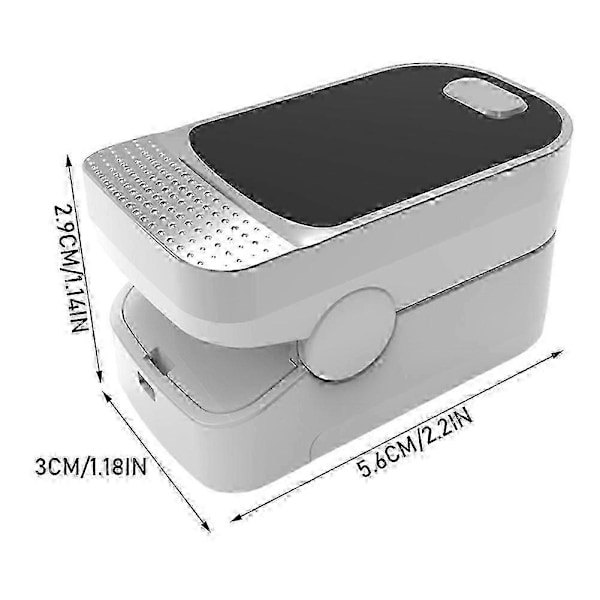 Fingerklämma Blodsockermätare Smart Portabelt Blodsocker Testkit för Äldre Hemanvändare Resenärer