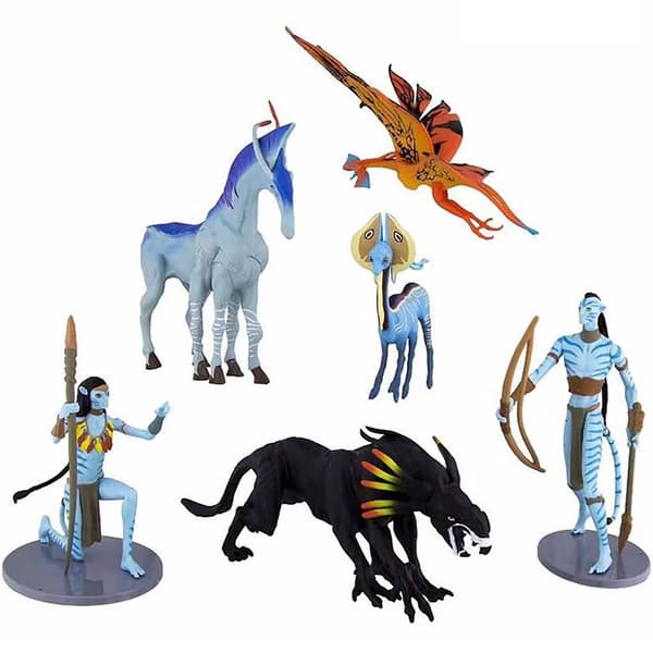 Avatar figur set anime actionfigur set prydnad dekoration 6 st