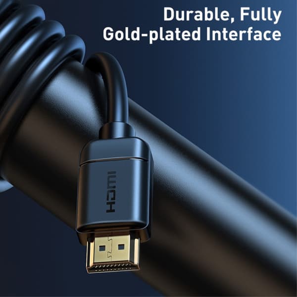 Baseus 3m 4K 60Hz HD HDMI - HDMI Kabel Sort 167