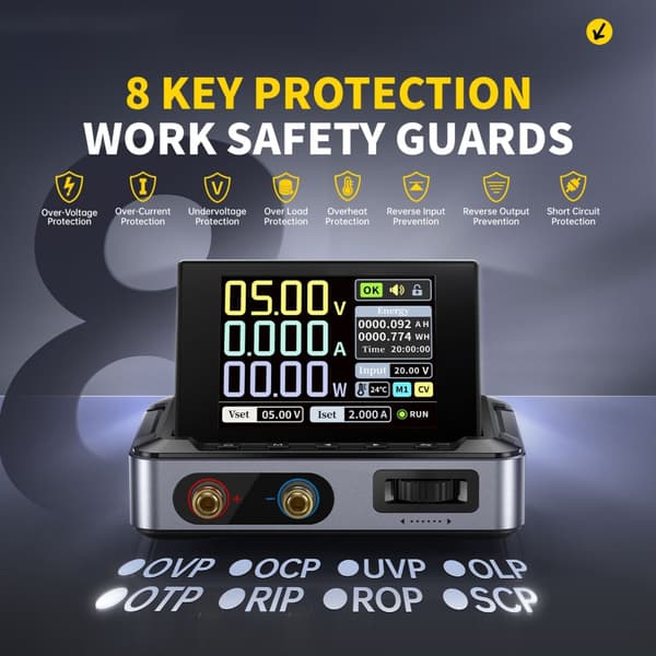 User-friendly Power Supply 30V 5A for Serial Device Connection, Portable Size Standard 0.42