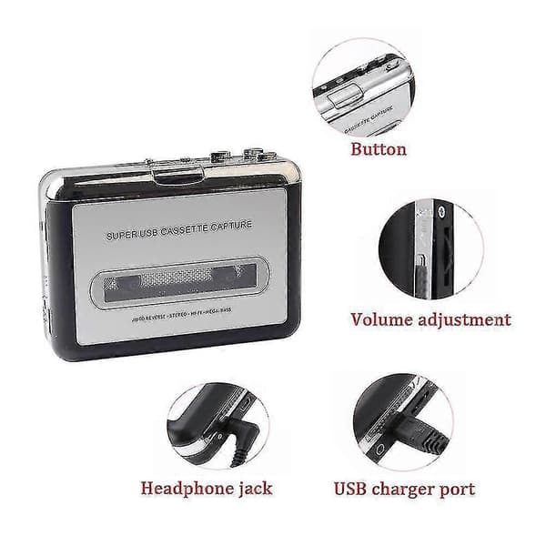 Walkman Kassettspiller USB Kassett Capture Spiller Til MP3
