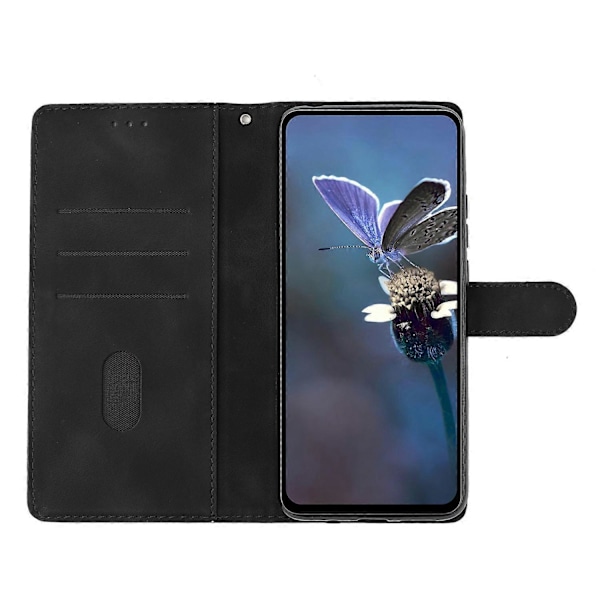 Blommig Läderfodral För Motorola Moto G9 / G9 Play / E7 Plus Black
