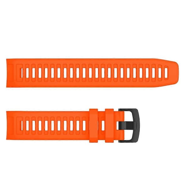 Silikone Urrem Udskiftning til Garmin Instinct - Grå Multicolor Orange