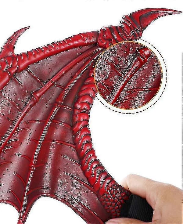 Drakvingar Kostym för Barn, Dinosauriesvans Mask Set, Kostym Black