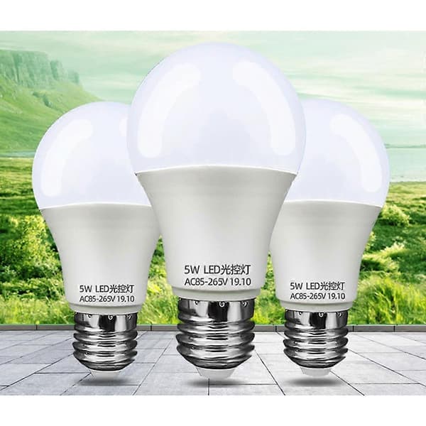 2X 5W Skumring til Sensor LED-lys Utendørs og Innendørs Sikkerhetslys